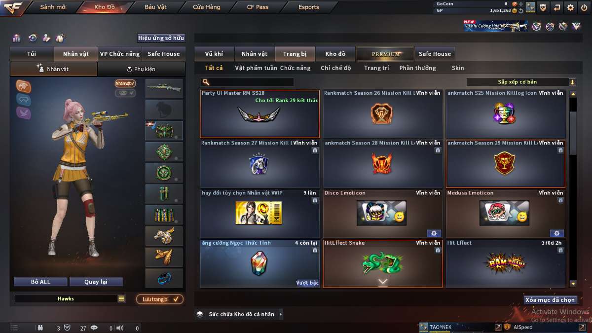 shop acc cf uy tin gia re